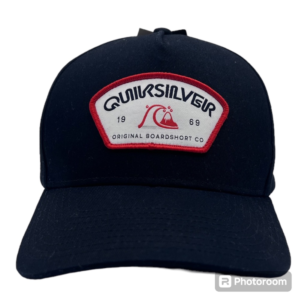 Quiksilver Mens Authentic Snapback Hat Adjustable Cap Dark Navy